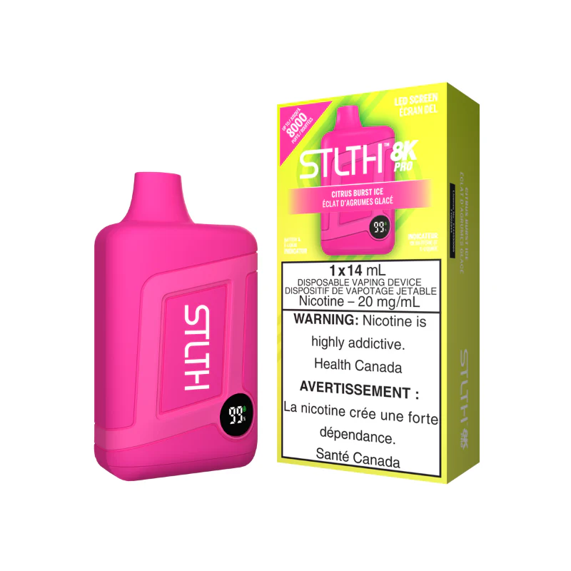 Stlth 8K Pro Disposable Vape - Citrus Burst Ice