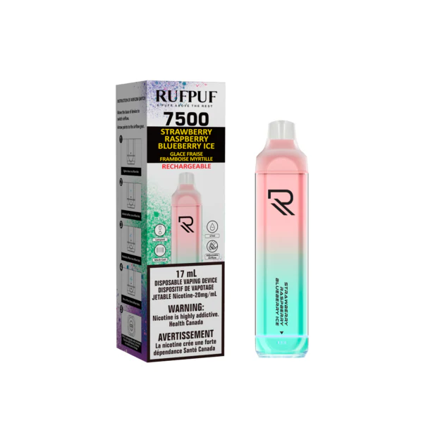 RUFPUF 7500 - Strawberry Rasp Blueberry Ice